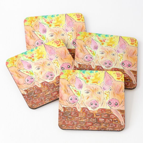 Item preview, Three Little Piggys Gossiping over the wall designed and sold by Casimirasart.
