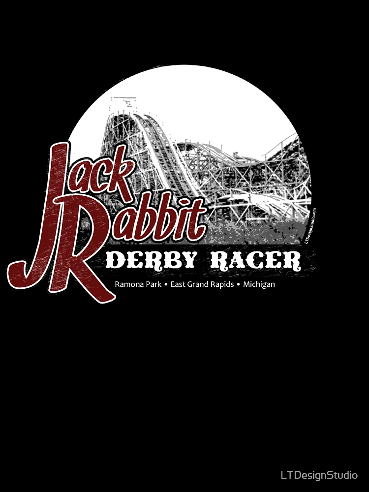 Thumbnail 7 of 7, Oversized T-Shirt, Jack Rabbit Derby Racer designed and sold by LTDesignStudio.