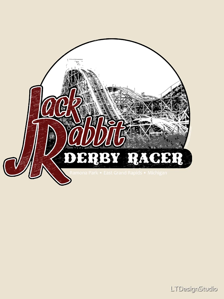 Thumbnail 4 of 4, Relaxed T-Shirt, Jack Rabbit Derby Racer designed and sold by LTDesignStudio.