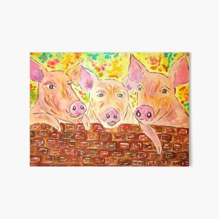 Pig Image Wall Art Redbubble - bacon hair with flying pig gets to sky lands part 1 roblox