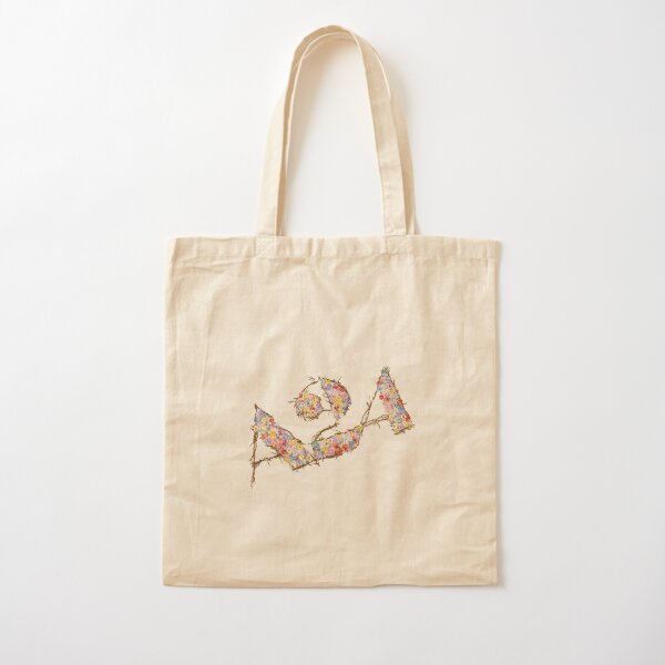 a24 floral logo Cotton Tote Bag