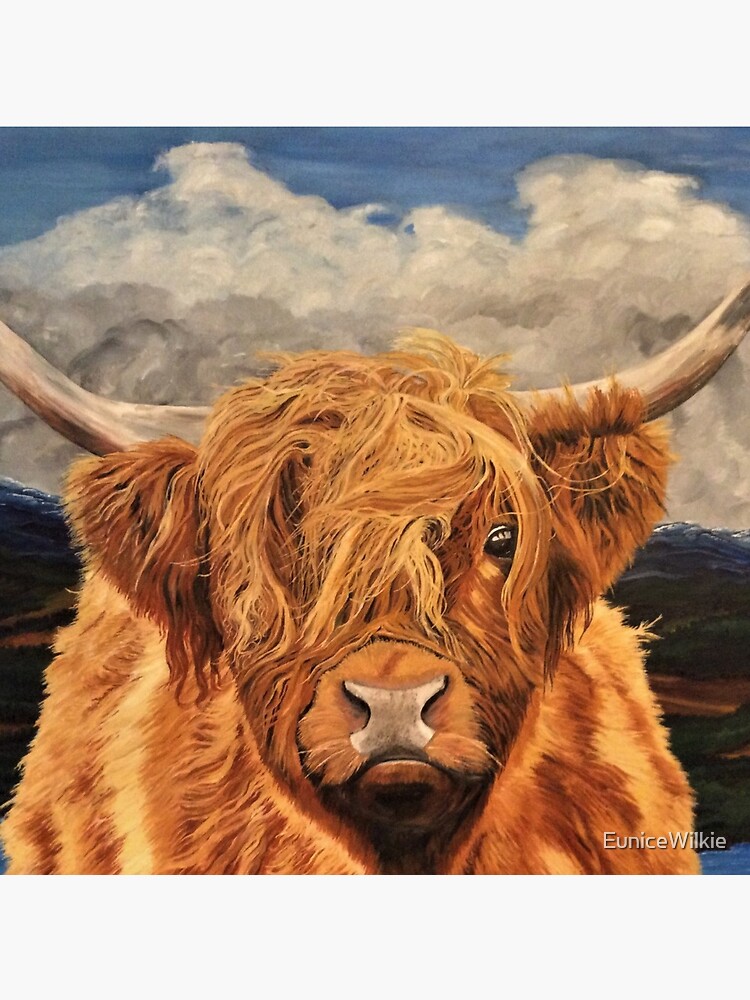 Highland Cow - Clock by EuniceWilkie