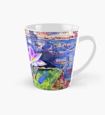 Flower Under a Darkening Sky. Original bright contemporary abstract acrylic artwork. Perfect gift for art lovers. Tall Mug