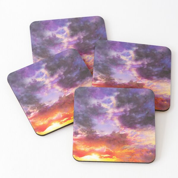 Item preview, Watercolor Sky No 8 - colorful sunset designed and sold by Katarzyna Kmiecik.