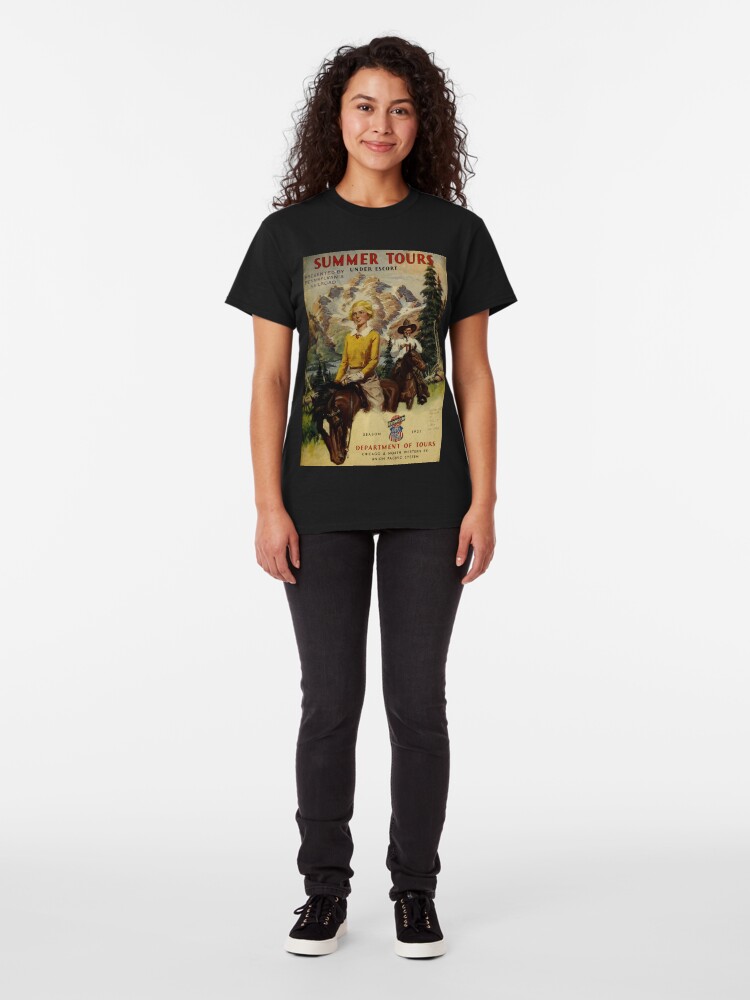 Alternate view of Vintage Summer Tours Catalog Classic T-Shirt
