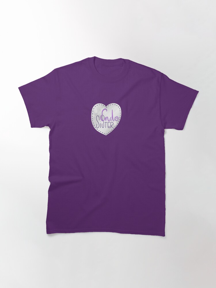 Alternate view of Endometriosis sister awareness handlettering Classic T-Shirt
