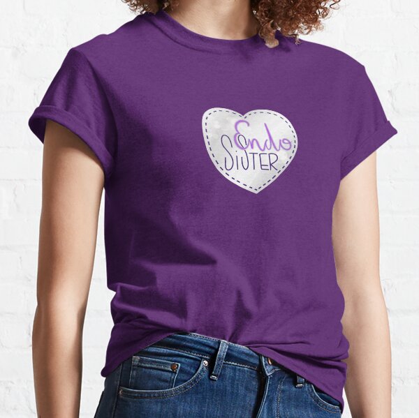 Endometriosis sister awareness handlettering Classic T-Shirt