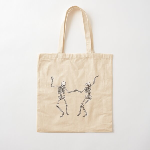 Dancing Skeletons Cotton Tote Bag