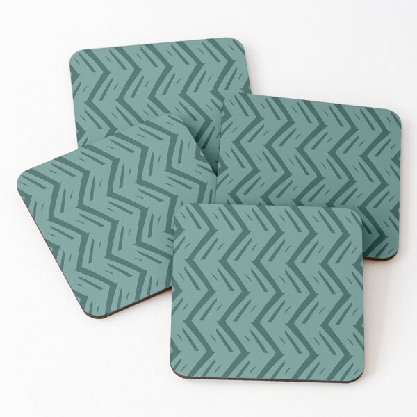 Aperçu de l'œuvre Rayures vertes en zigzag créée et vendue par Poetic Patterns Studio.