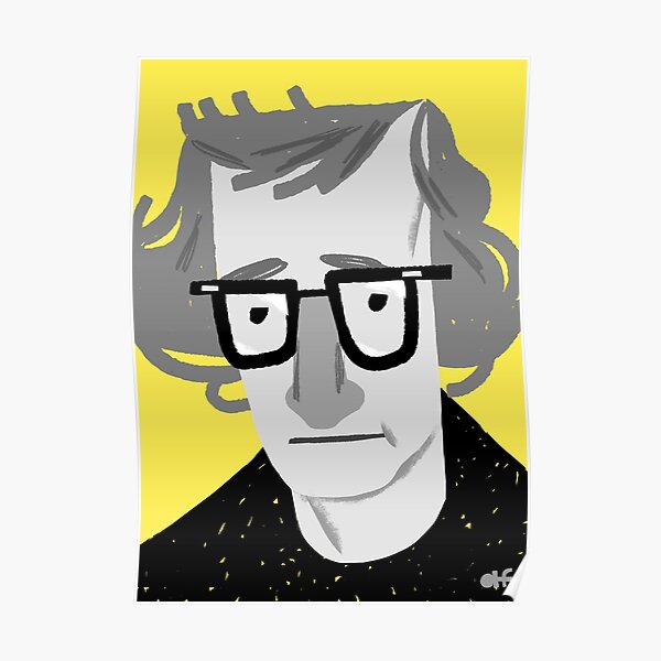 Woody Allen Portrait Poster