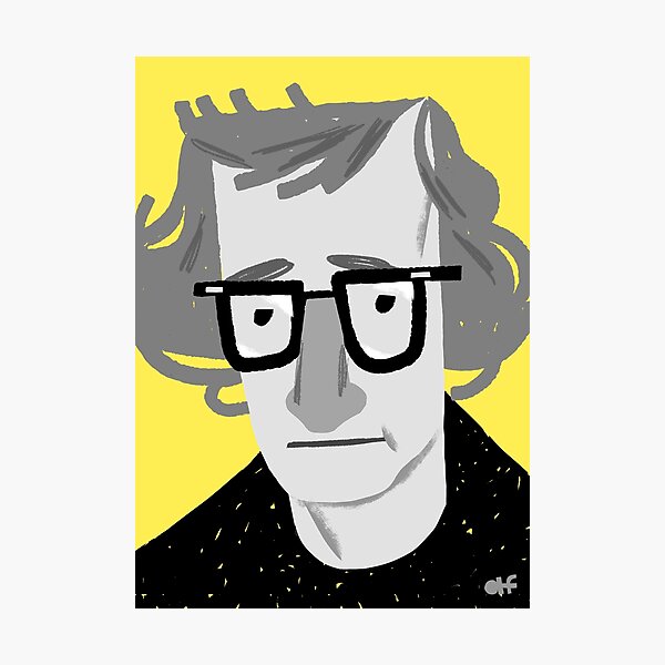 Woody Allen Portrait Photographic Print
