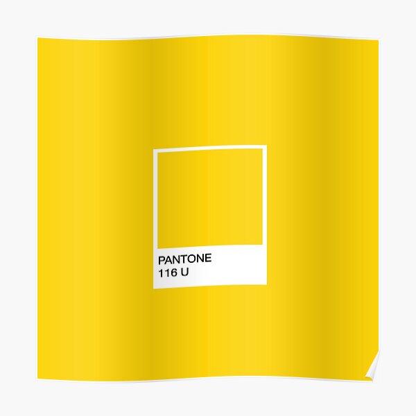 PANTONE Yellow Poster