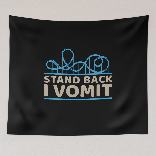 Item preview, Roller Coaster Warning Barfing On Fun Carnival Rides designed and sold by Maria Garcia.