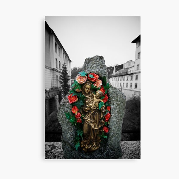 Mary On The Bridge Canvas Print