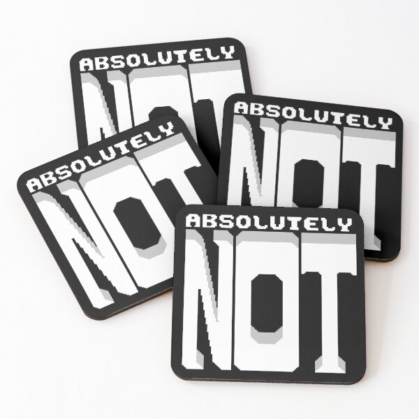 Item preview, ABSOLUTELY NOT! (Black And White) designed and sold by potluck.