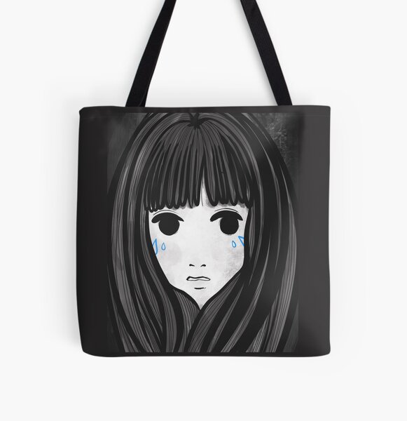 Black tears Bolsa estampada de tela