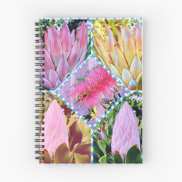 Item preview, A montage of proteas plus a bottlebrush! designed and sold by helpet58.
