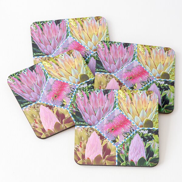 Item preview, A montage of proteas plus a bottlebrush! designed and sold by helpet58.