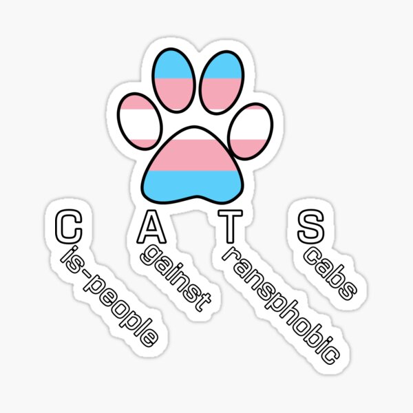 CATS 2 - Cis-people against Transphobia Sticker