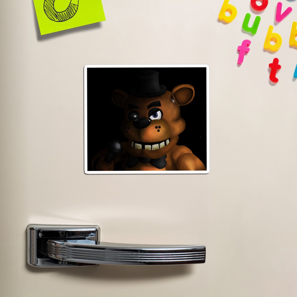 Freddy Fazbear Magnet for Sale by DragonessAnim