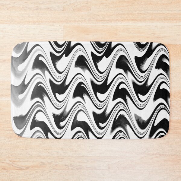 Item preview, Black and White Marbled Wave  designed and sold by thesnowwhyte.