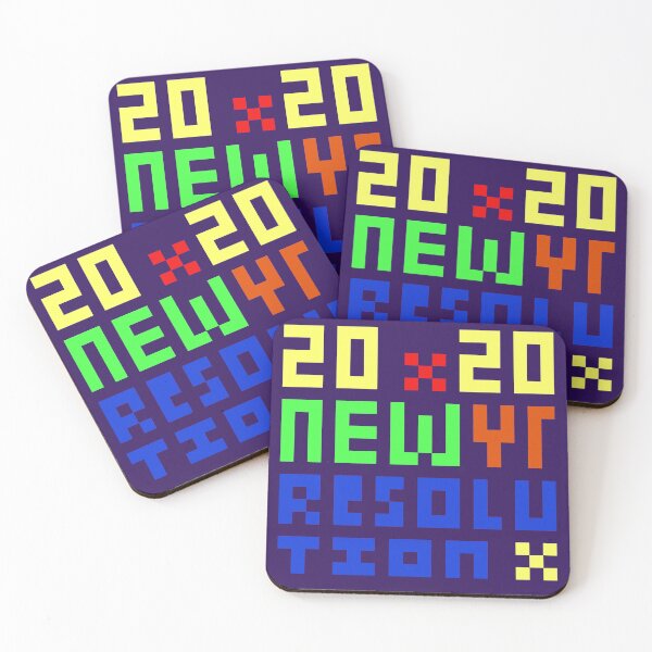 Item preview, New Years LOW Resolution - 20x20 Dimensions (Colors) designed and sold by potluck.