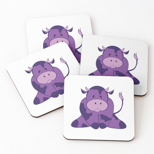 Item preview, Happy Purple Cow designed and sold by RedTailArts.