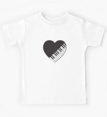 Piano Heart Kids T-Shirt