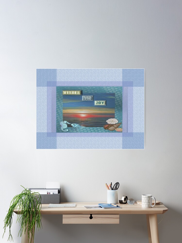 Thumbnail 1 of 3, Poster, Wishes You Joy designed and sold by finesamsart.