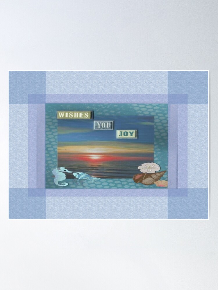 Thumbnail 2 of 3, Poster, Wishes You Joy designed and sold by finesamsart.