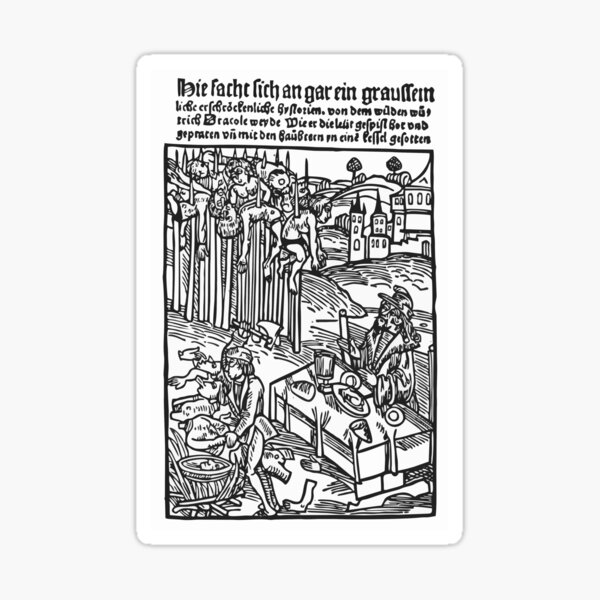 Artikel-Vorschau von Vlad Tepes Holzschnitt, designt und verkauft von LordNeckbeard.