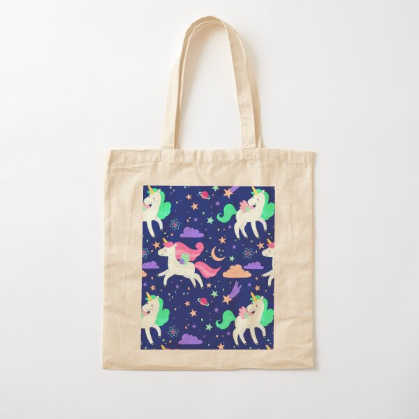 Flying Unicorns Cotton Tote Bag