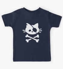 Pirate Cat: Skull and Crossbone Kids Tee