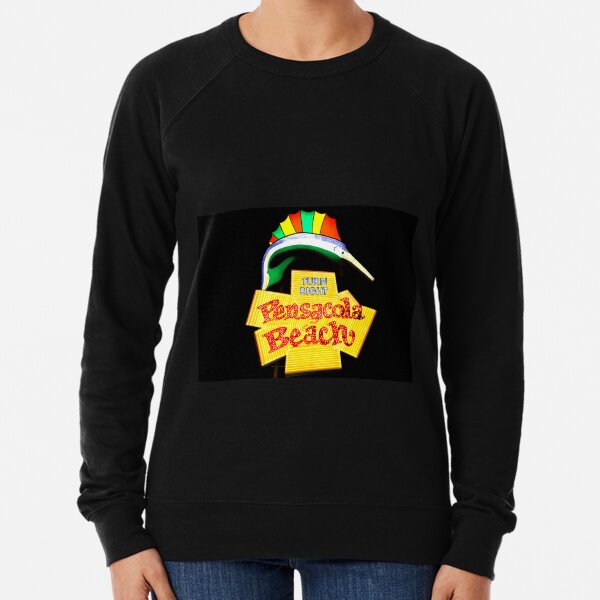 Pensacola Beach Sign Lightweight Sweatshirt