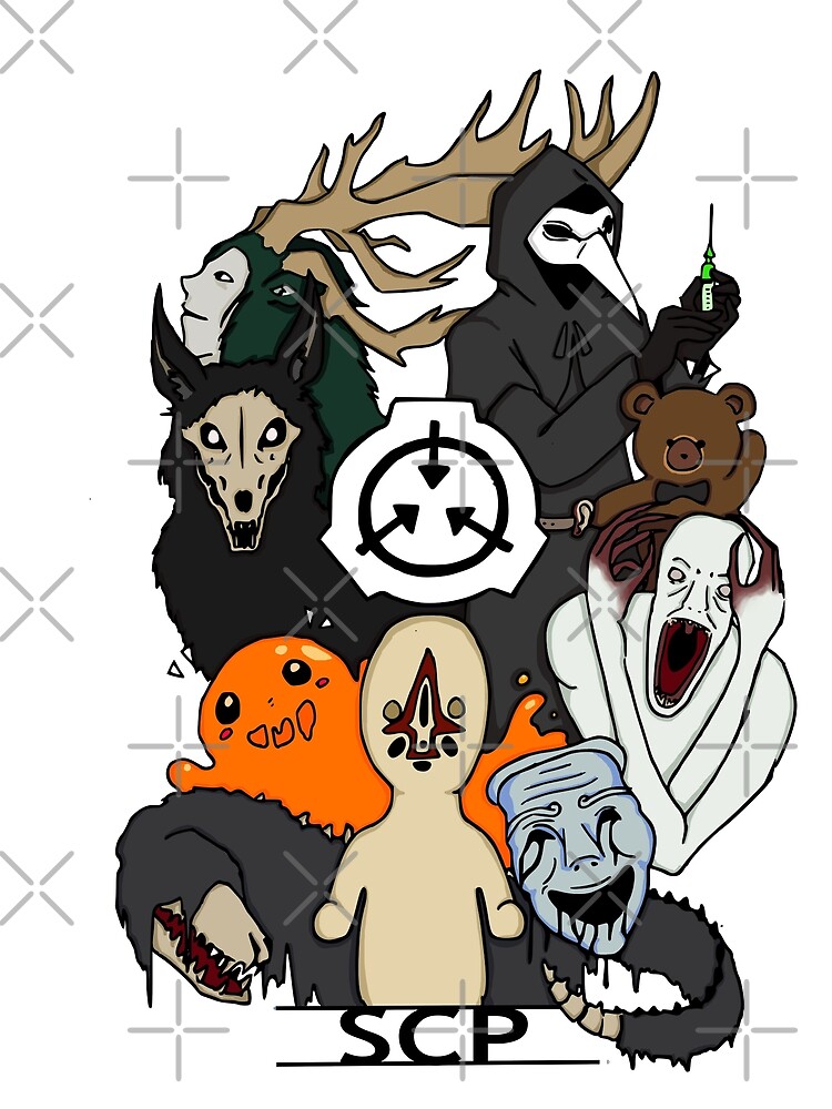 SCP's colored  Postcard for Sale by AmicableApparel