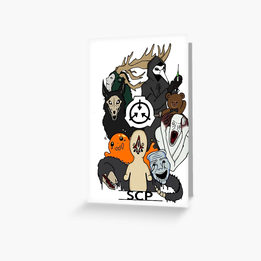 SCP's colored  Postcard for Sale by AmicableApparel