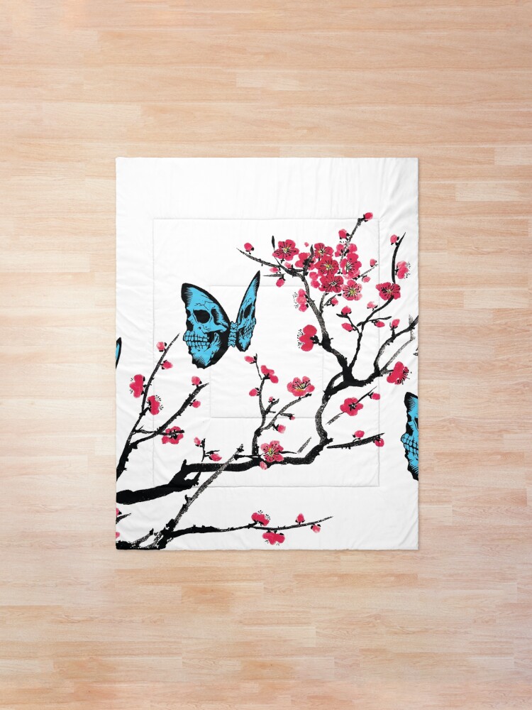 Alternate view of Skullerfly Cherry Blossom Comforter