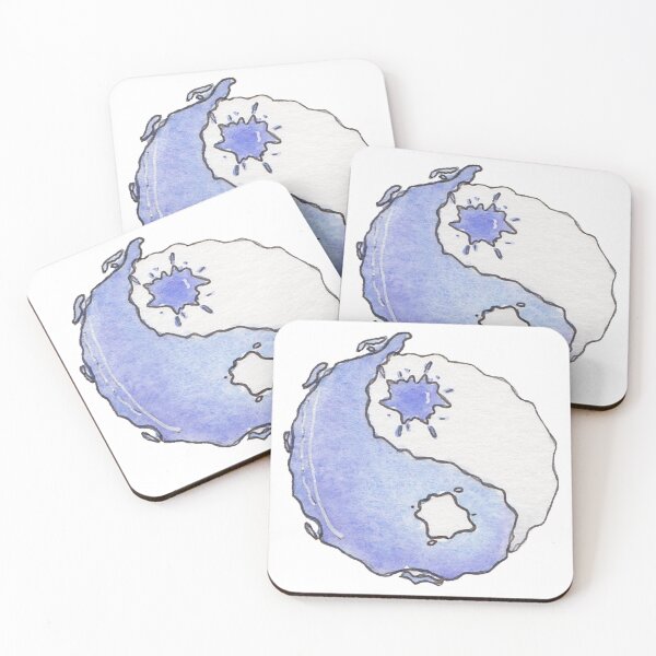 Item preview, Watercolor Yin Yang Splash designed and sold by Carz Artz.
