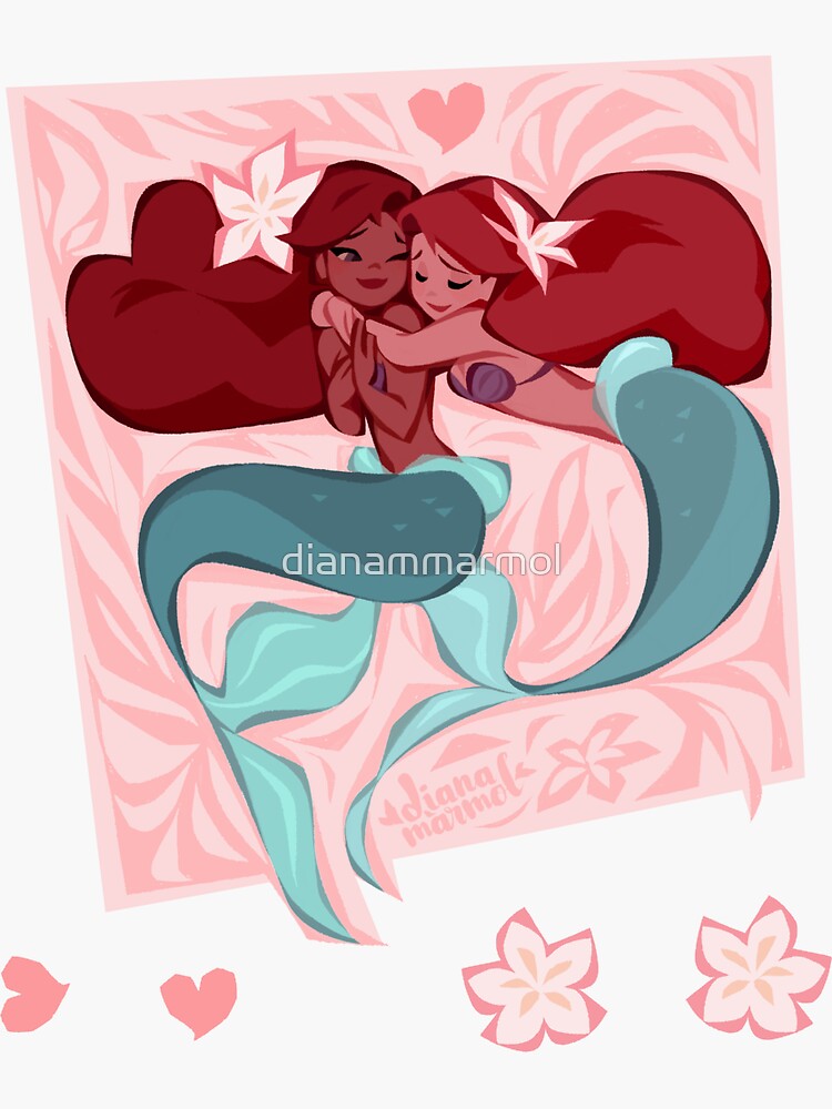 hug fun mermaid