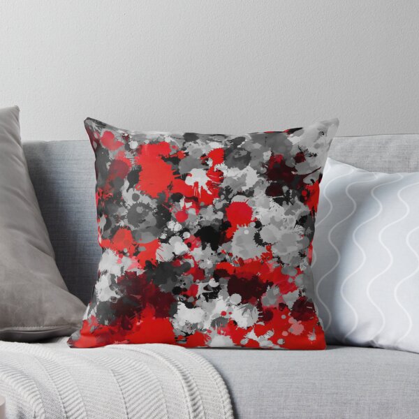 Item preview, Red and Grey Paint Splatter designed and sold by BigTexFunkadelic.