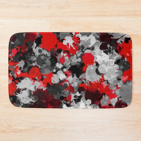 Item preview, Red and Grey Paint Splatter designed and sold by BigTexFunkadelic.