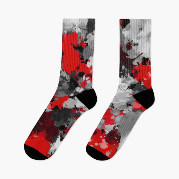 Item preview, Red and Grey Paint Splatter designed and sold by BigTexFunkadelic.