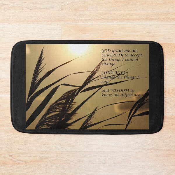 Item preview, Serenity Prayer With Sunset Grass designed and sold by Debbie Oppermann.