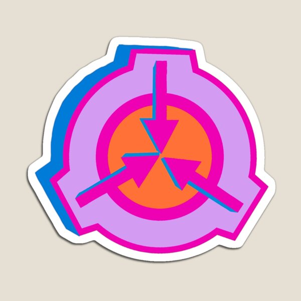 Scp Logo Magnets Redbubble - neon pink shutter shades roblox wikia fandom