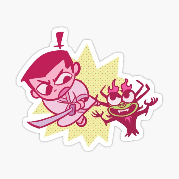 Jack and Aku Sticker