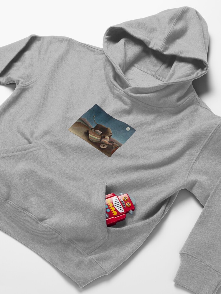 Alternate view of Henri Rousseau's The Sleeping Gypsy Kids Pullover Hoodie
