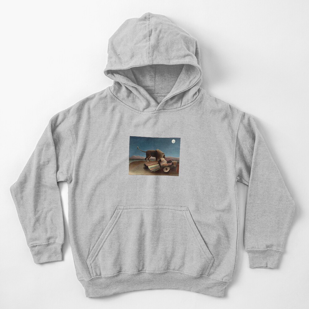 Henri Rousseau's The Sleeping Gypsy Kids Pullover Hoodie