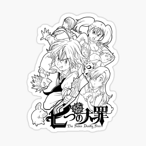 53  Anime Coloring Pages Seven Deadly Sins  Best Free