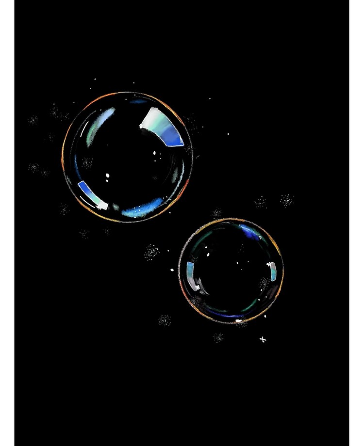 Bubble black background