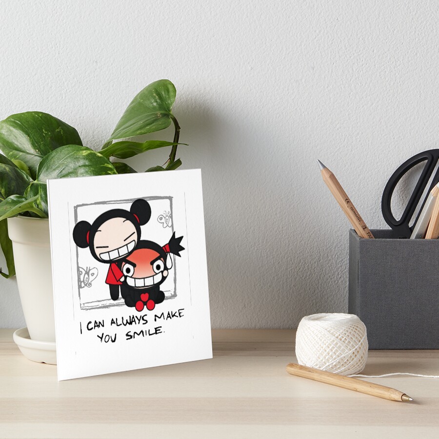 I Can Always Make You Smile Meme Pucca Funny Love Art Board Print By Prettylilpsxcho Redbubble